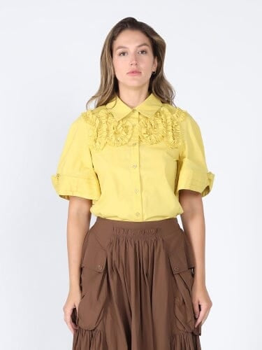 Ruffled work shirt