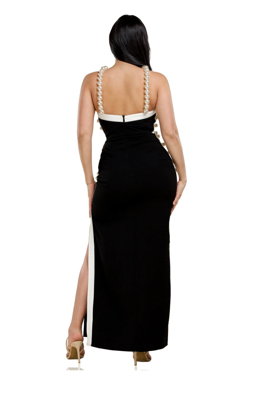 Elegant black long dress