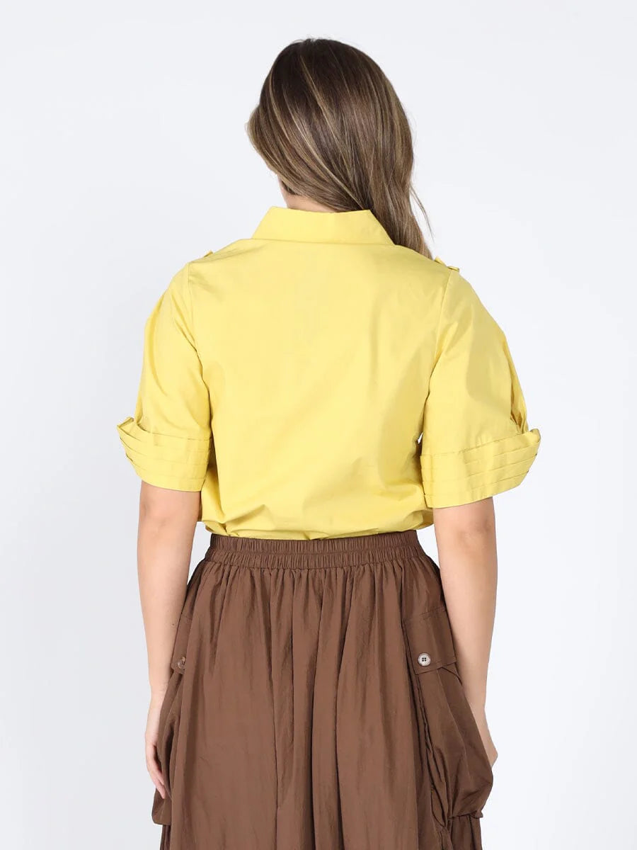 Ruffled work shirt