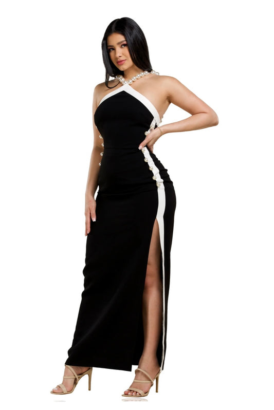 Elegant black long dress