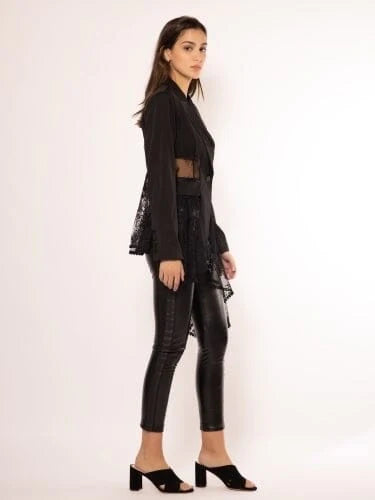 Lace Contrast Jacket