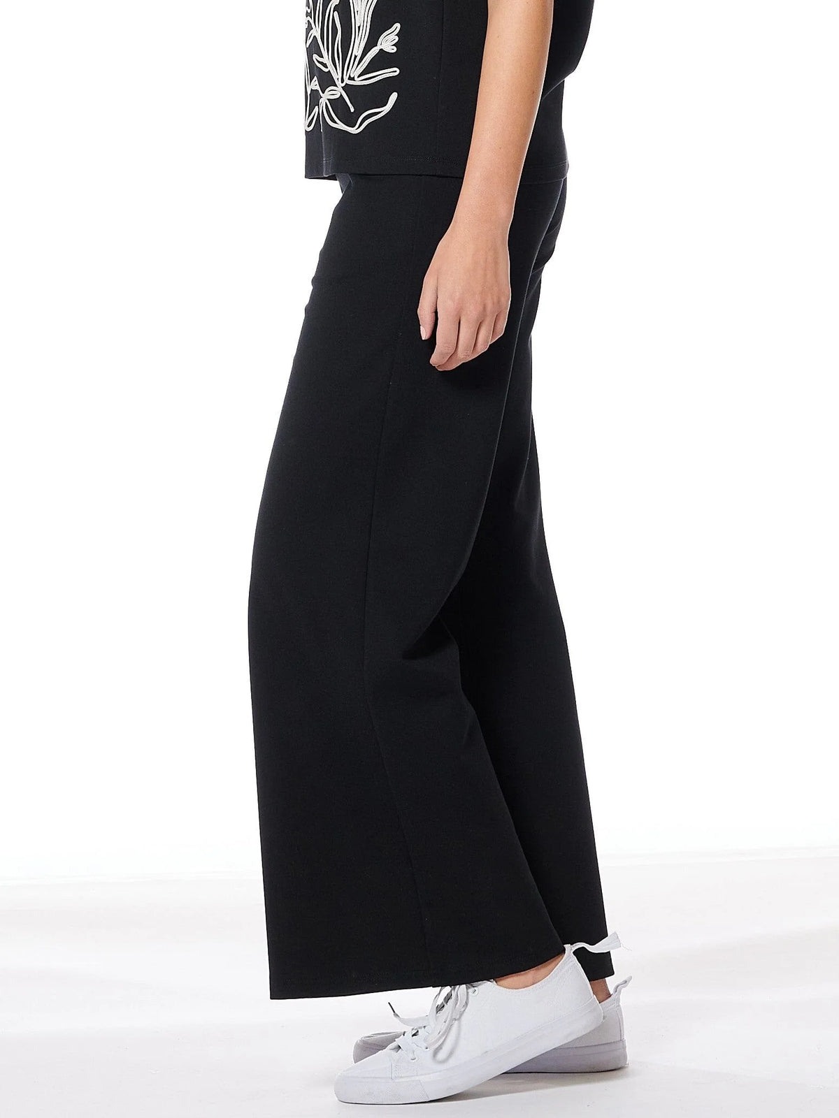 Spanx Wide Leg Pants With Elastic Back