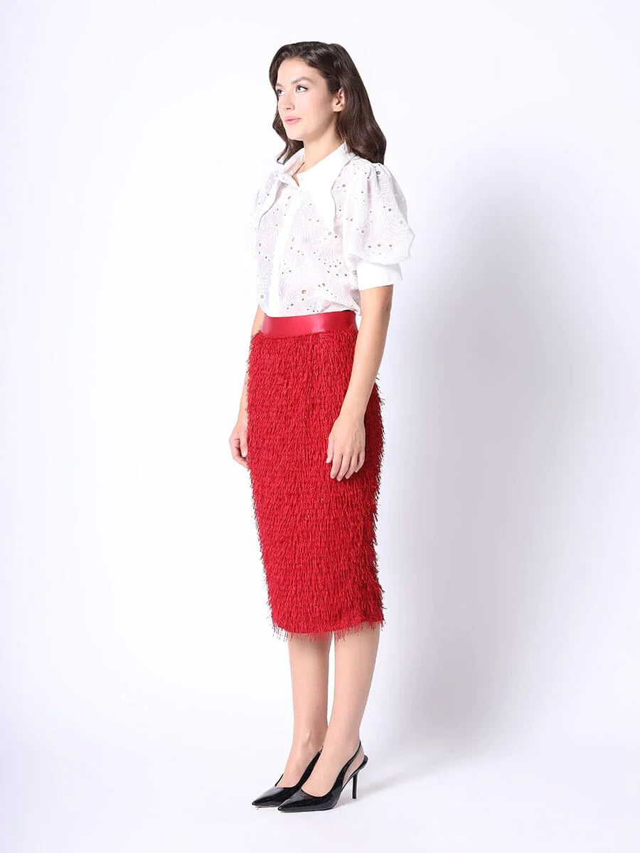 Tinsel Style Pencil Skirt