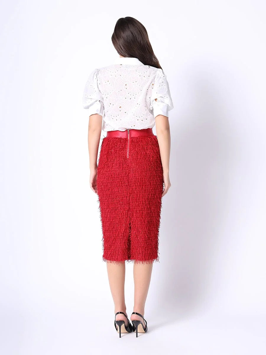 Tinsel Style Pencil Skirt