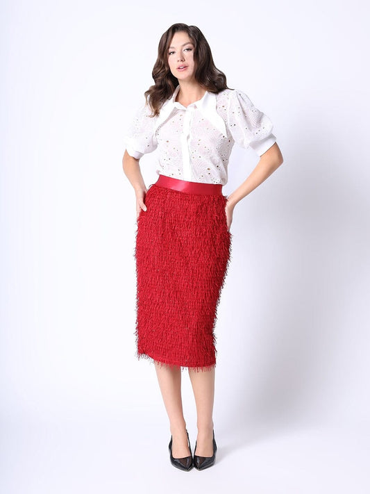 Tinsel Style Pencil Skirt